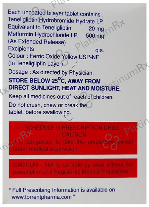 Teneza M 500/20mg Tablet ER 15s