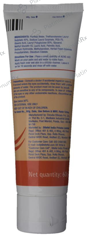 Acne-Aid Wash Facial Cleansing Foam