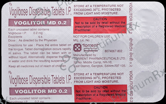 Voglitor MD 0.2mg Tablet 15s
