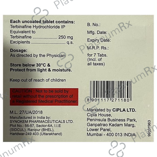 Tercan 250mg Tablet