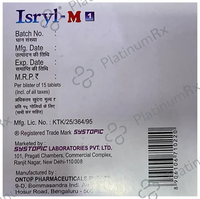 Isryl M 1/500mg Tablet SR 15s