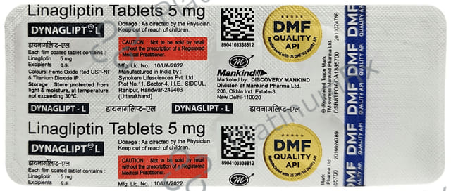 Dynaglipt L 5mg Tablet 10s