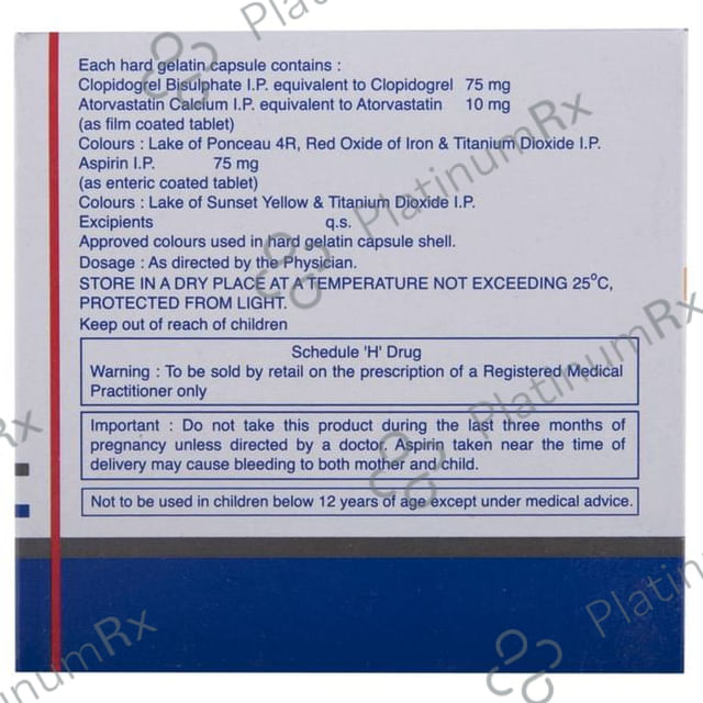 Deplatt CV 75/10/75mg Capsule 10s