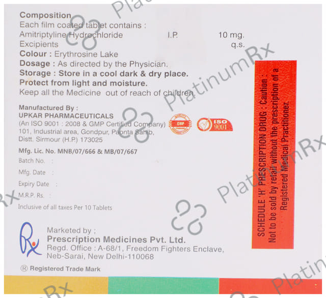 Amivane 10mg Tablet 10s
