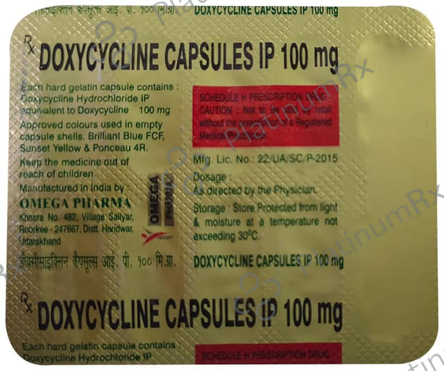 Omega Doxycycline 100mg Capsule