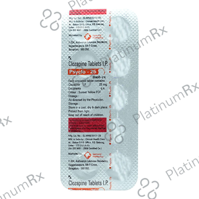 Psyclo 25mg Tablet