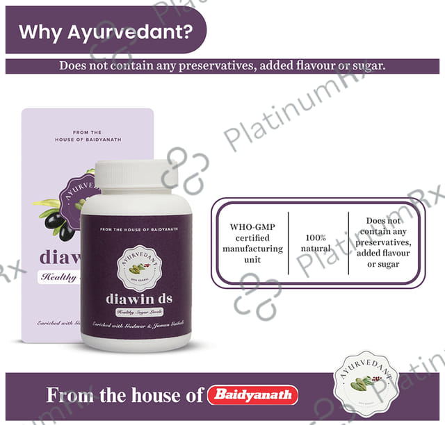 Baidyanath Ayurvedant Diawin DS Tablet