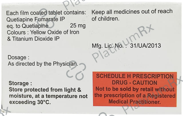 Qusys 25mg Tablet