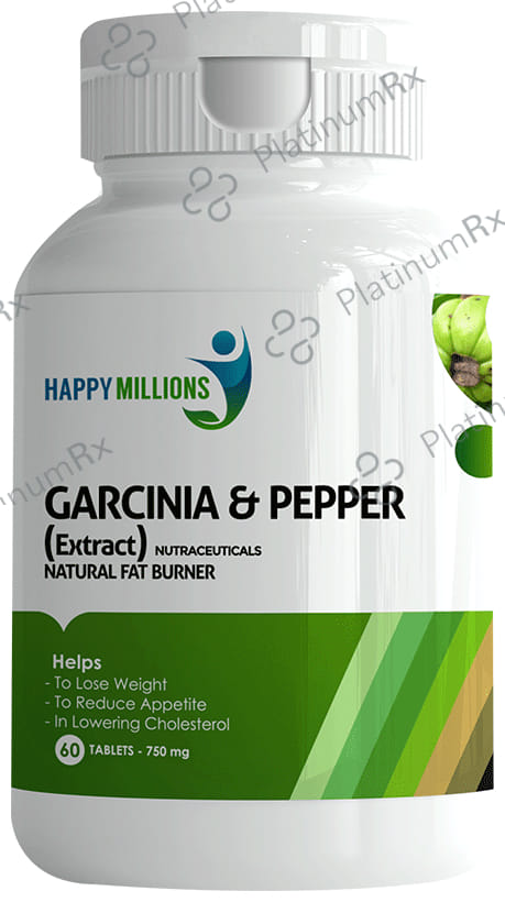 Happy Millions Garcinia & Pepper -Natural Fat Burner - Tablet