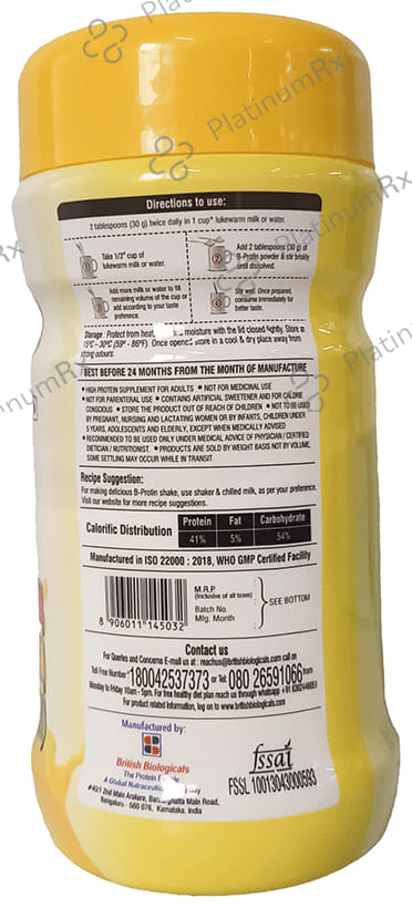 B Protin for Complete Nutrition Pineapple Flavour Powder 200gm