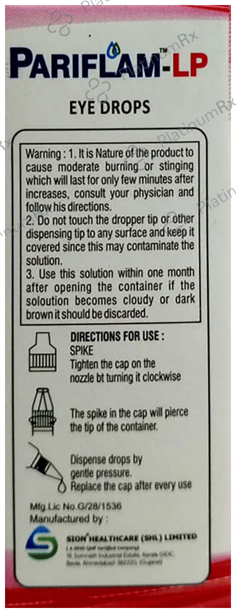Pariflam LP Eye Drop 5ml