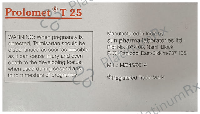 Prolomet T 25/40mg Tablet ER 10s