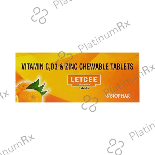 Letcee Chewable Tablet Orange