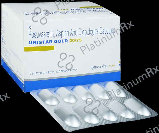 Unistar Gold 20/75/75mg Capsule 10s