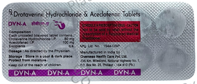 Dvn A 80/100mg Tablet 10s