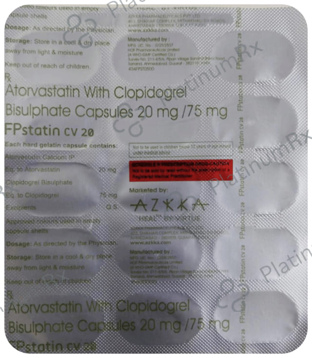 Fpstatin CV 20 Capsule 15 Capsule