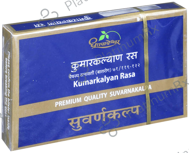 Dhootapapeshwar Kumarkalyan Rasa Premium Quality Suvarnakalpa 10 tablets