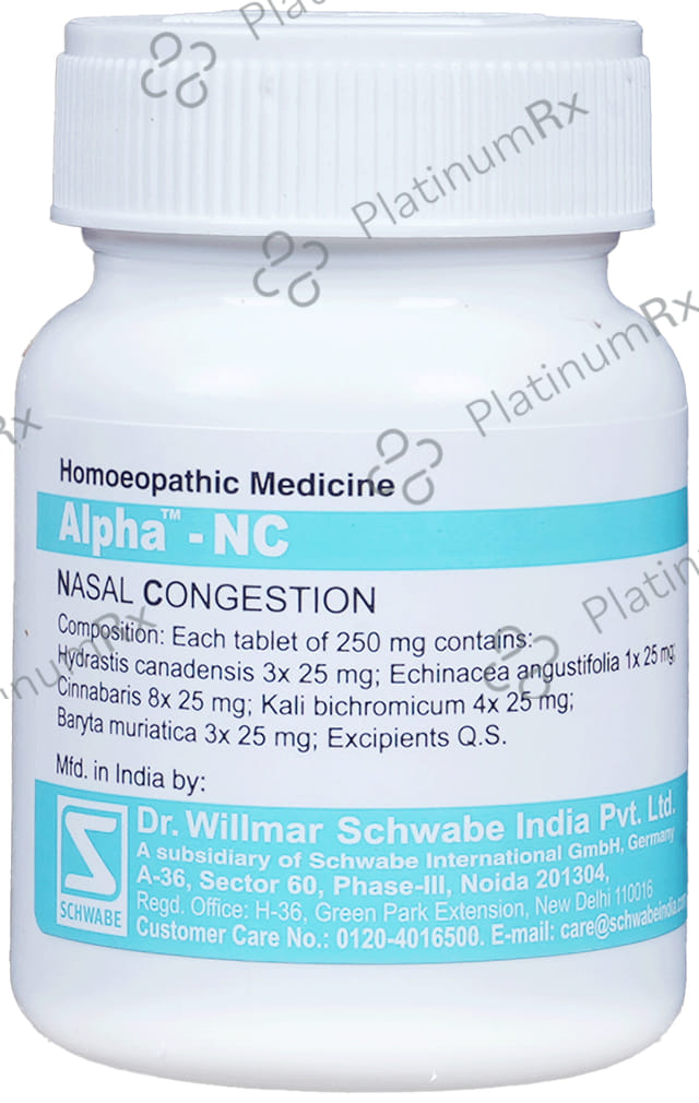 Dr Willmar Schwabe India Alpha - NC Tablet