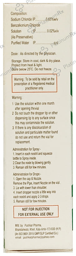 Zyris S 0.65% Nasal Drop 10ml