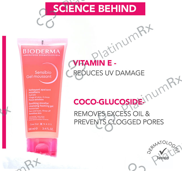 Bioderma Sensibio Gel Moussant Soothing Micellar Cleansing Foaming Gel 100 ml