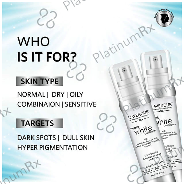 L'avenour Pearly White with SPF 15 Day Cream 50ml