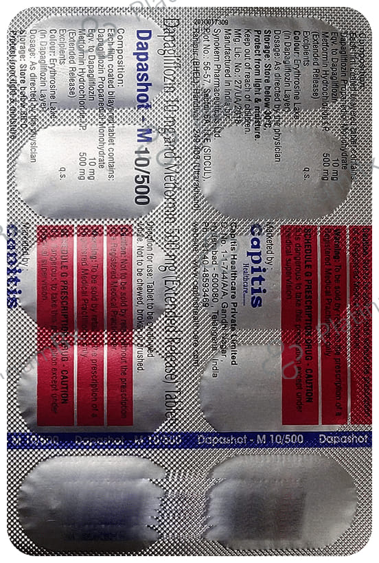 Dapashot-M 10/500 Tablet ER