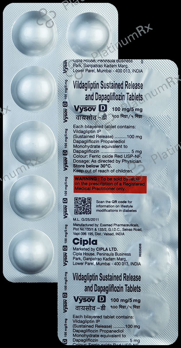 Vysov D 5/100mg Tablet SR 10s