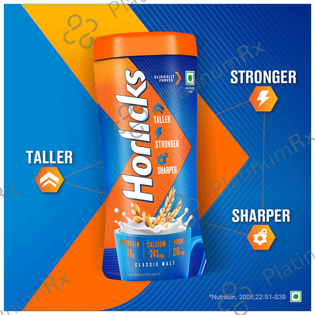 Horlicks Drink with Vitamin C, D & Zinc - For Bones & Metabolism - Flavour Classic Malt 1 kg