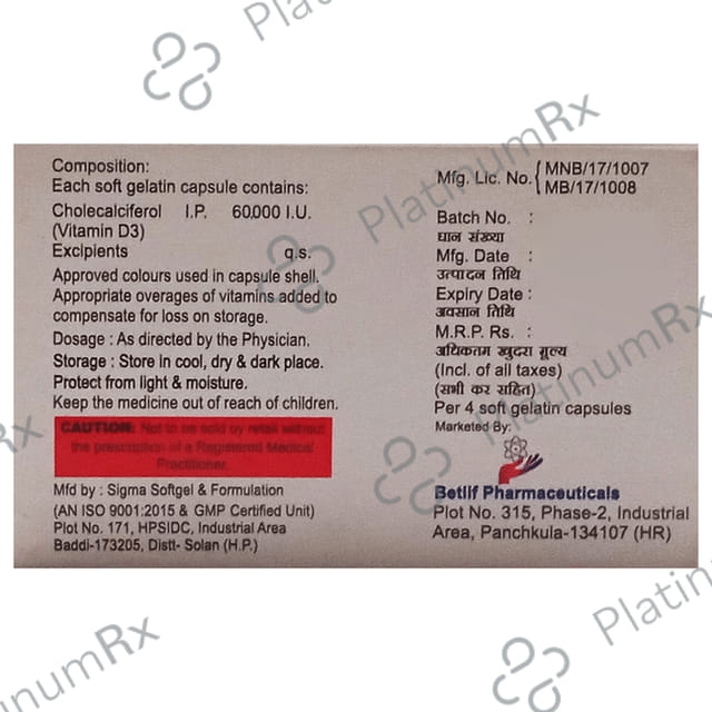 Bitcal-D3 Softgel Capsule