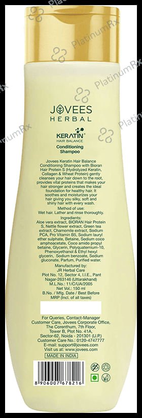 Jovees Keratin Hair Balance Conditioning Shampoo 150 ml
