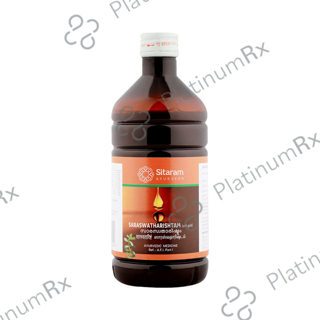 Sitaram Ayurveda Saraswatharishtam(With Gold) 450 ml