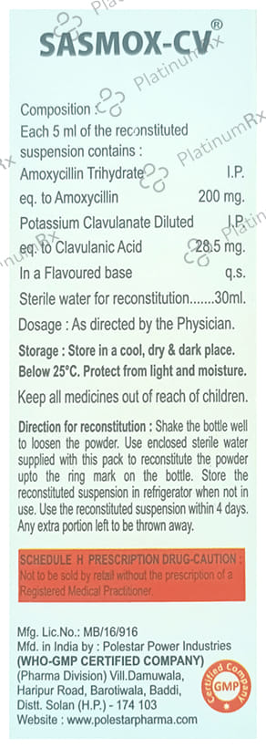 Sasmox-CV Oral Suspension