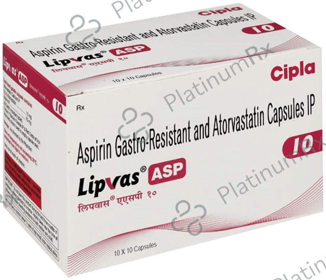 Lipvas ASP 10mg Capsule 10s