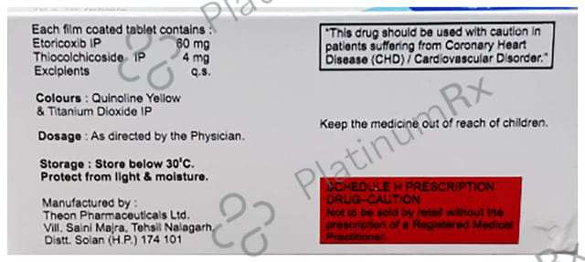 Etosun MR 60mg/4mg Tablet 10s