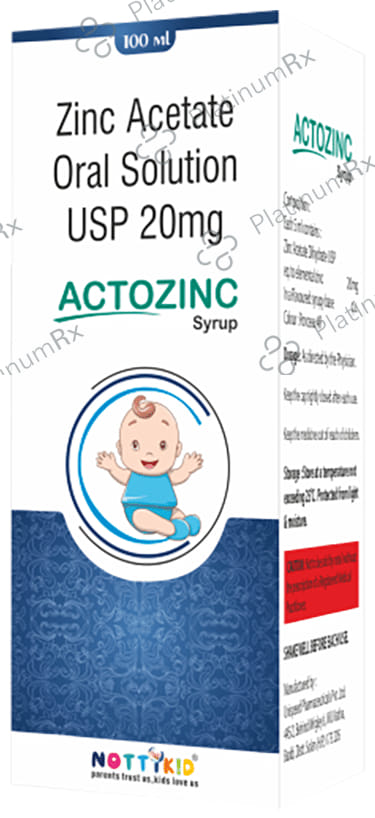 Actozinc 20mg Syrup 100ml