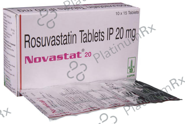 Novastat 20mg Tablet 15s