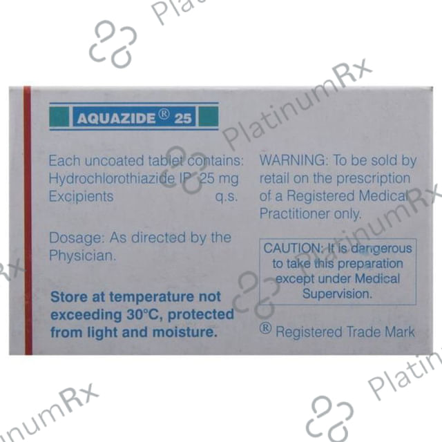 Aquazide 25mg Tablet 10s