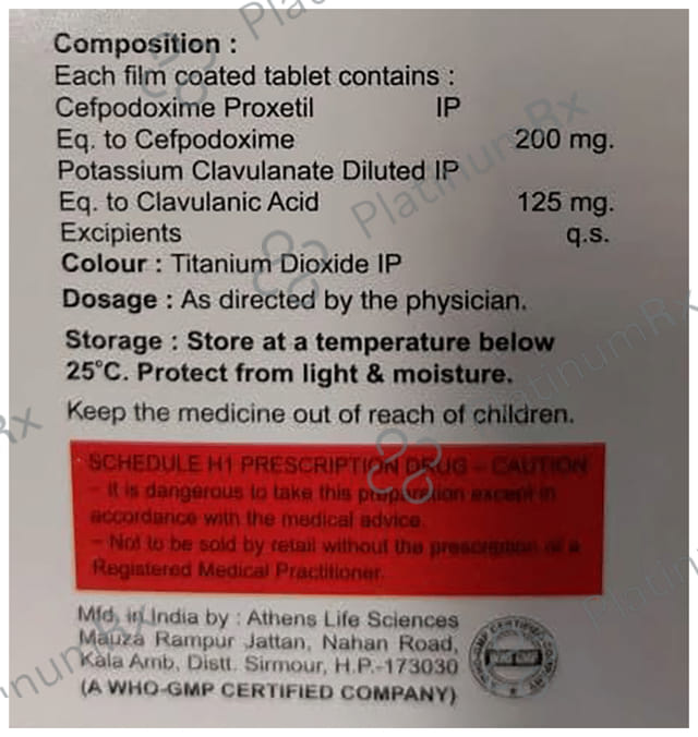 Oblidox CV 325 Tablet