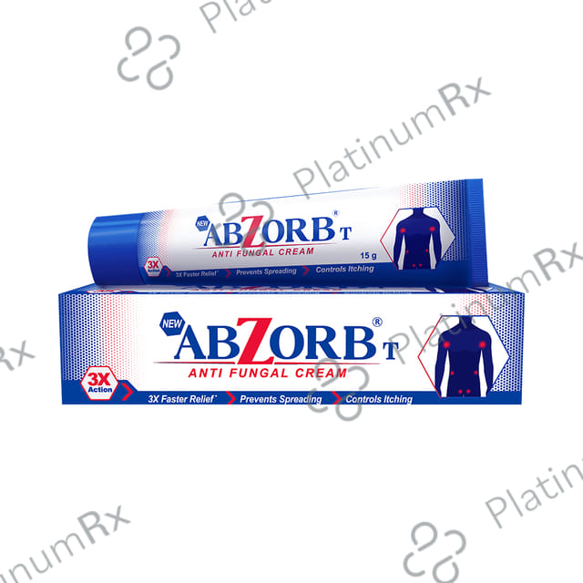 New Abzorb T Anti Fungal Cream 15 Cream