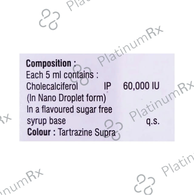 Mustbon D3 60000IU Litchi No Added Sugar Oral Solution 4X5ml