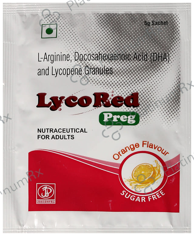 Lycored Preg Sachet Orange Sugar Free