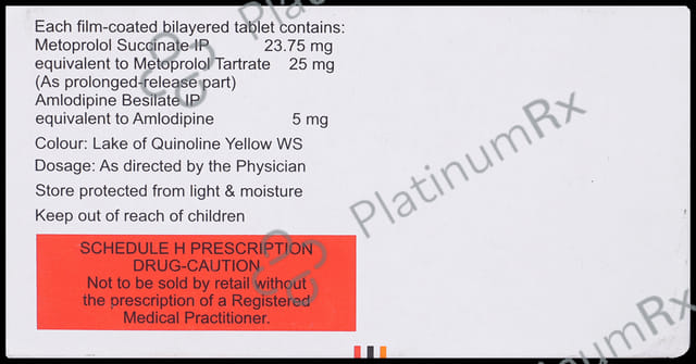 Vinicor AM 5/25mg Tablet PR 10s
