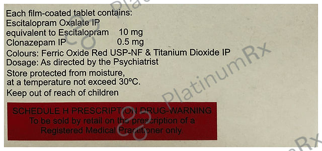 Recita Forte 0.5mg/10mg Tablet