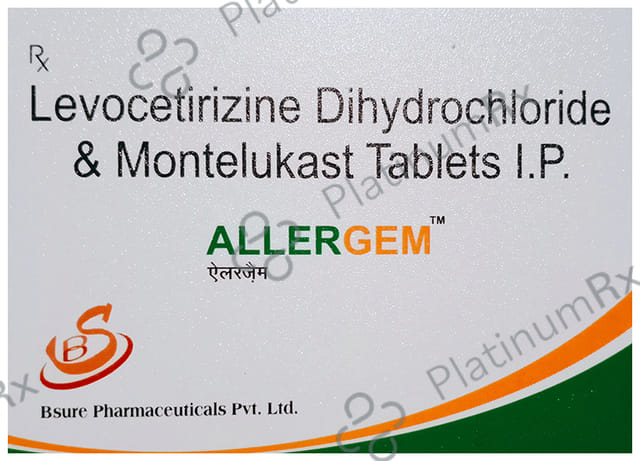 Allergem 10/5mg Tablet 10s