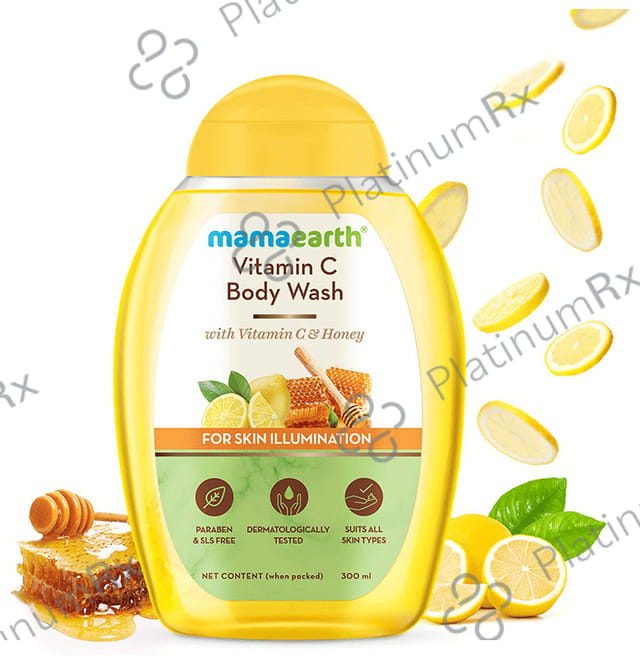 Mamaearth Vitamin C Body Wash - Paraben & SLS-Free - For All Skin Types