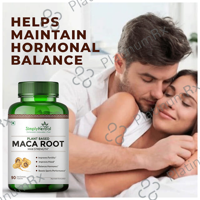 Simply Herbal Maca Root 800mg Vegetarian Capsules