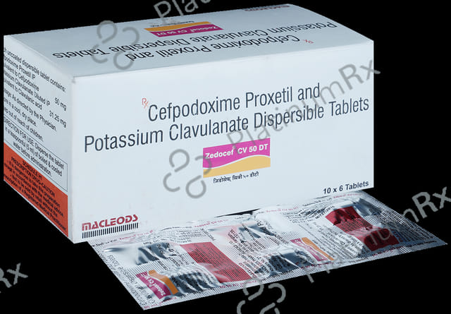 Zedocef CV 50 mg/31.25 mg Tablet