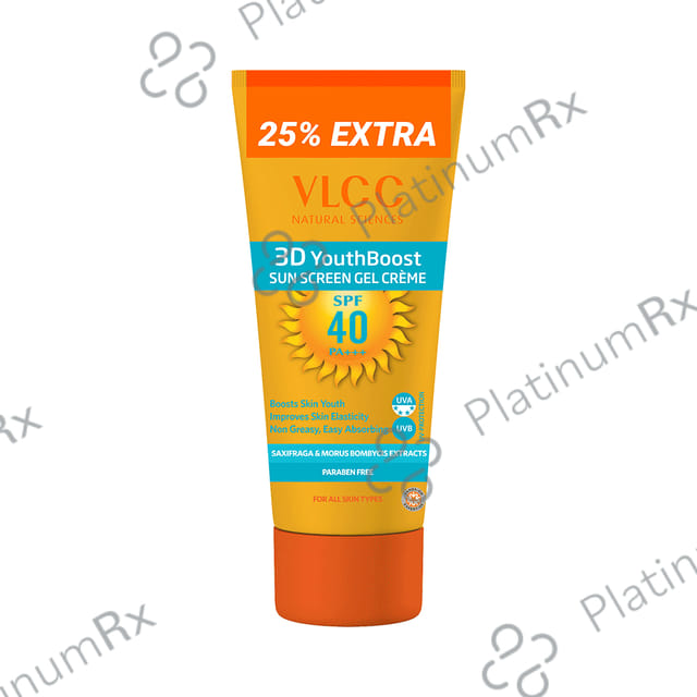 VLCC 3D Youth Boost Sunscreen SPF 40 PA+++ Gel 125gm