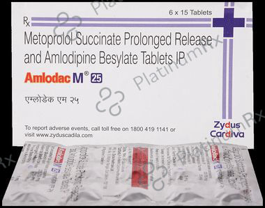 Amlodac M 25/5mg Tablet PR 15s