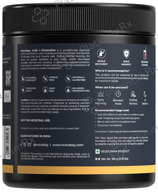 Nutrabay L-Glutamine Powder Cola